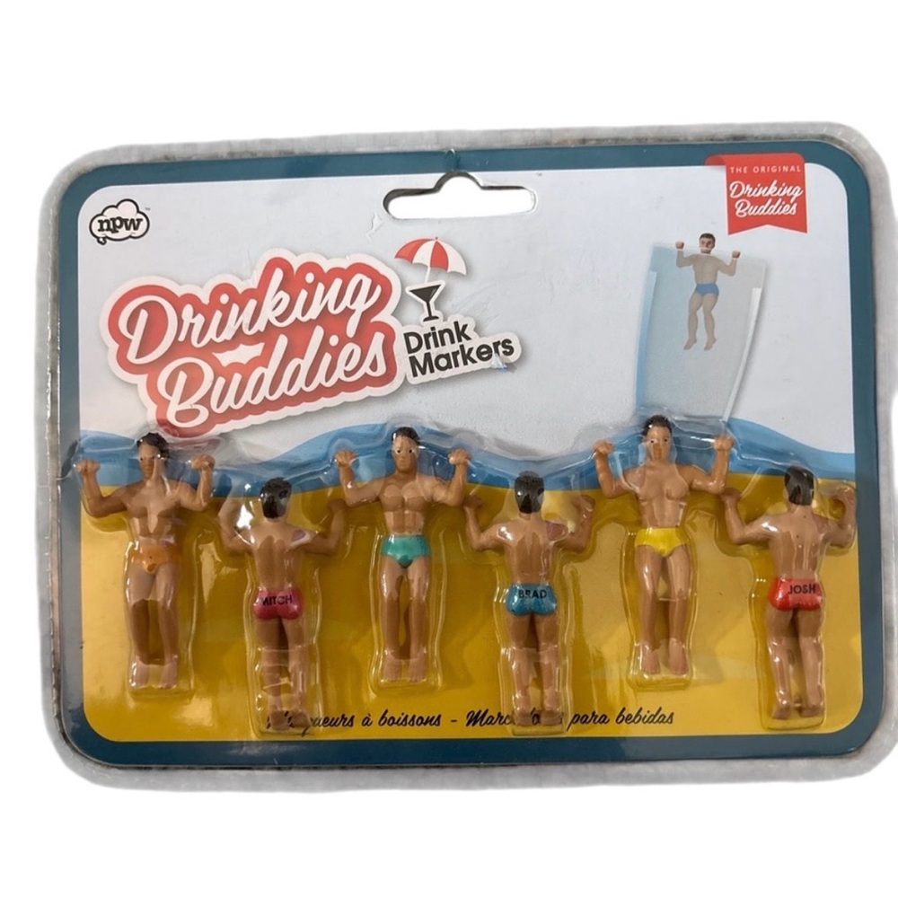 NPW Drinking Buddies Colorful Drink Markers